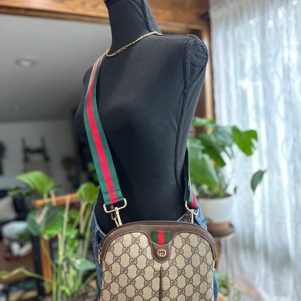 Vintage Gucci GG Supreme Ophidia Mini Crossbody Bag Certificate of Authenticity - Picture 12 of 16